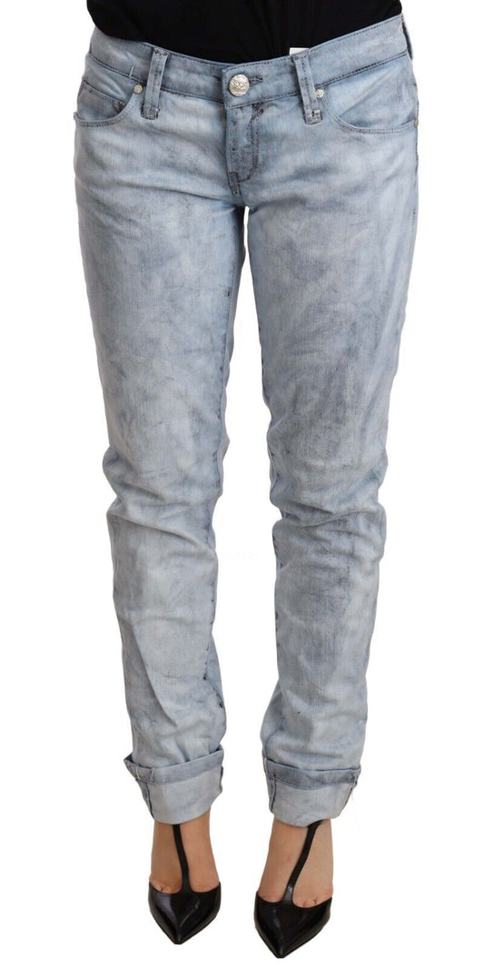 Vaqueros push up azul claro chic