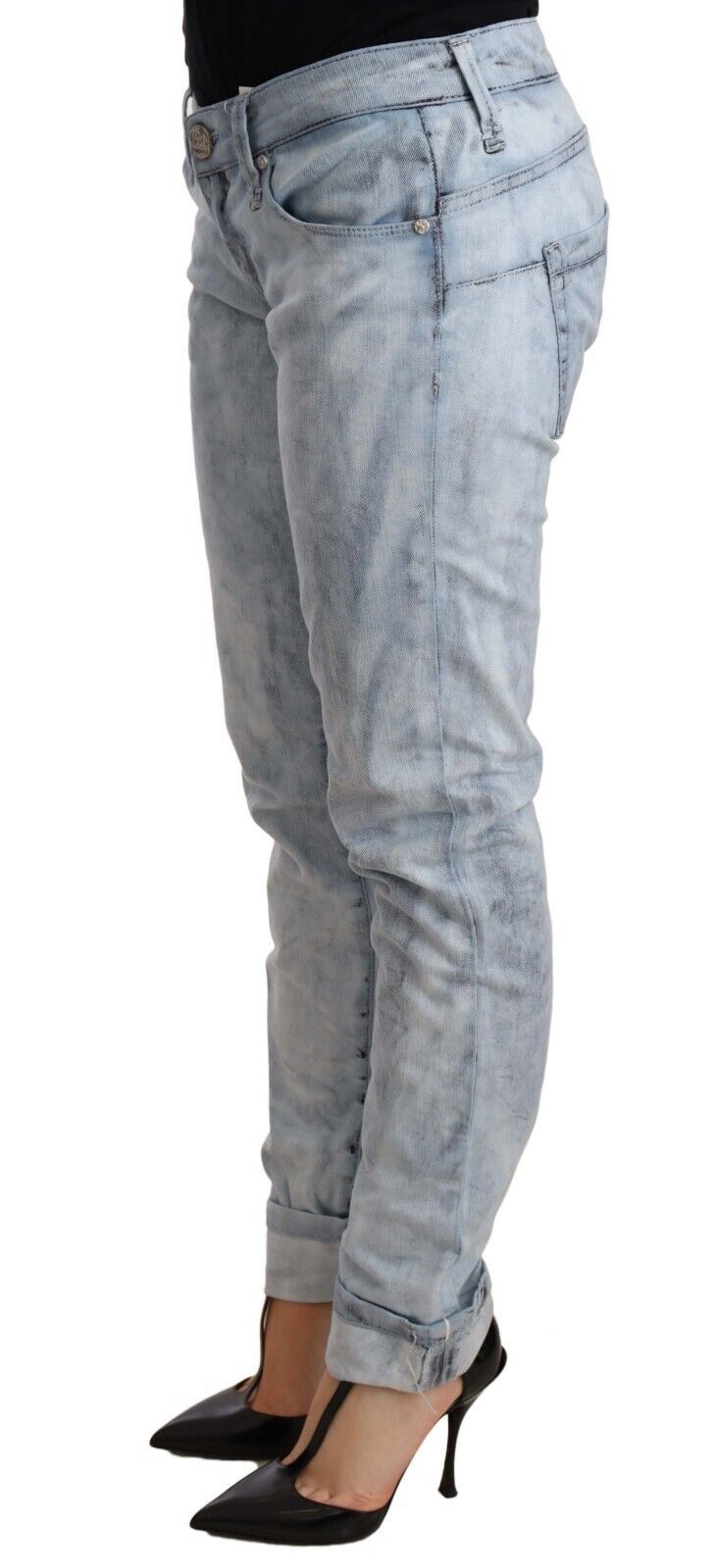 Vaqueros push up azul claro chic