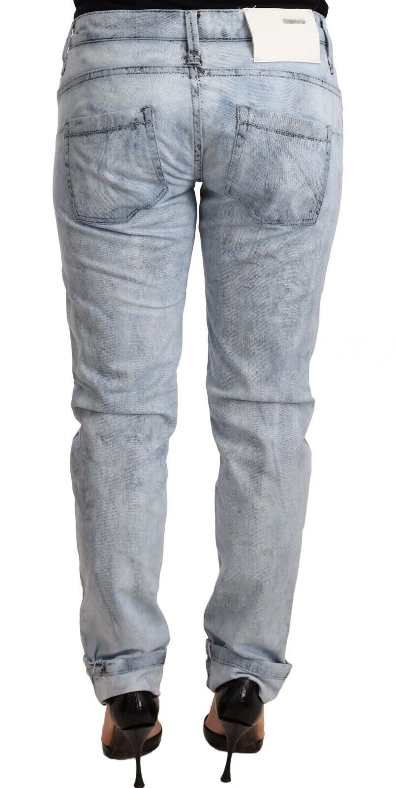 Vaqueros push up azul claro chic