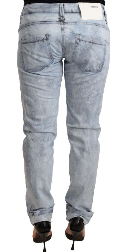 Vaqueros push up azul claro chic