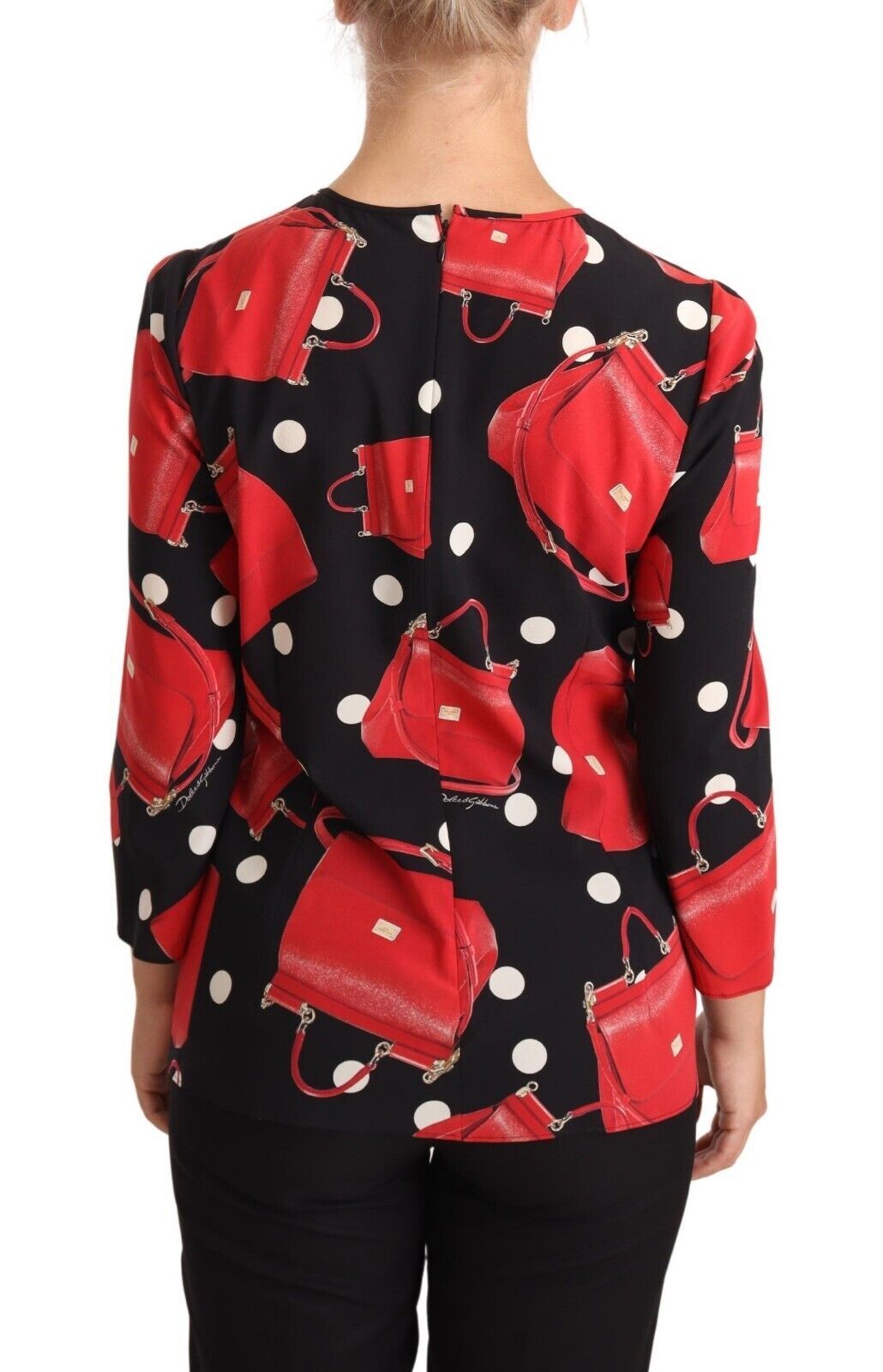 Blusa elegante con estampado de bolso Sicilia