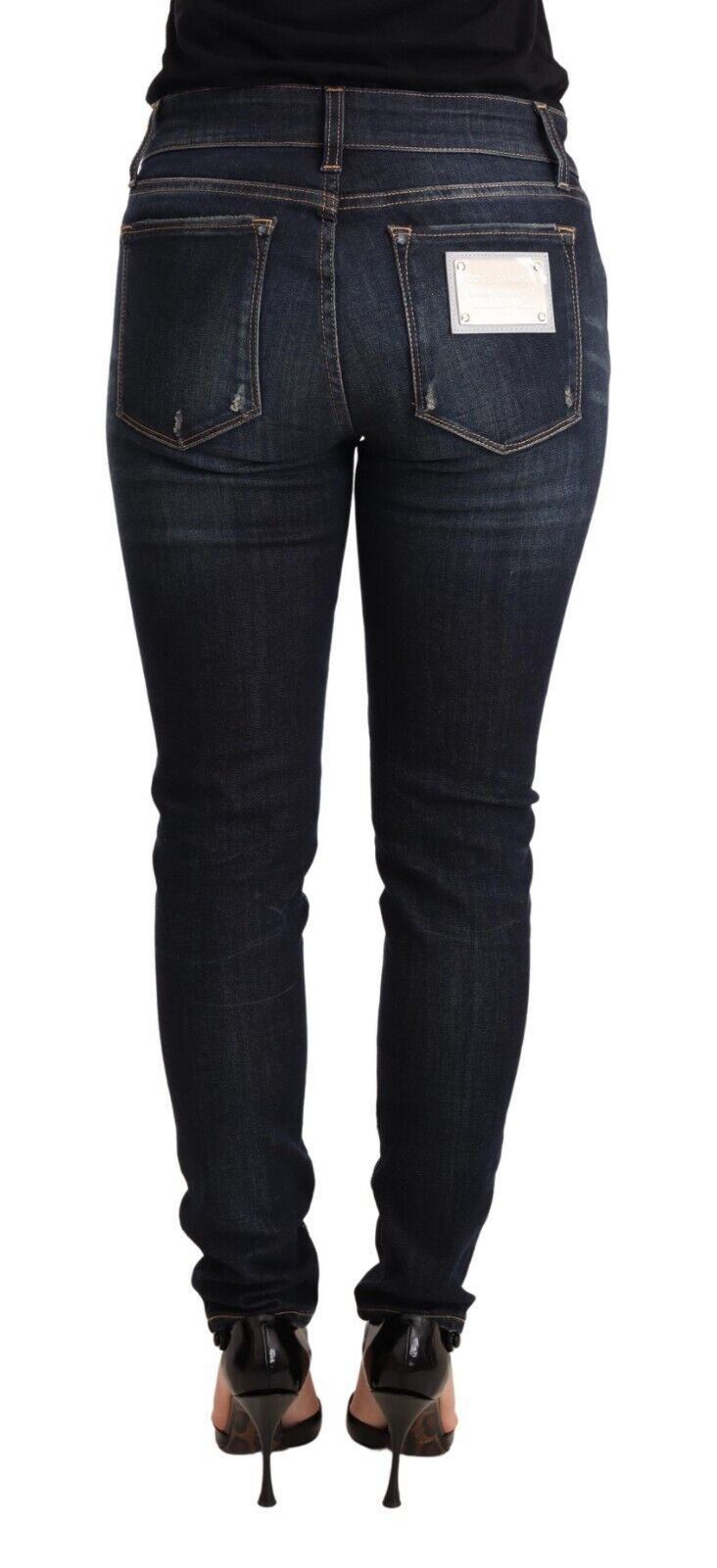 Vaqueros pitillo azules chic