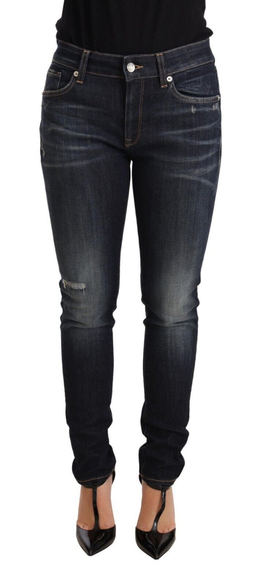Vaqueros pitillo azules chic