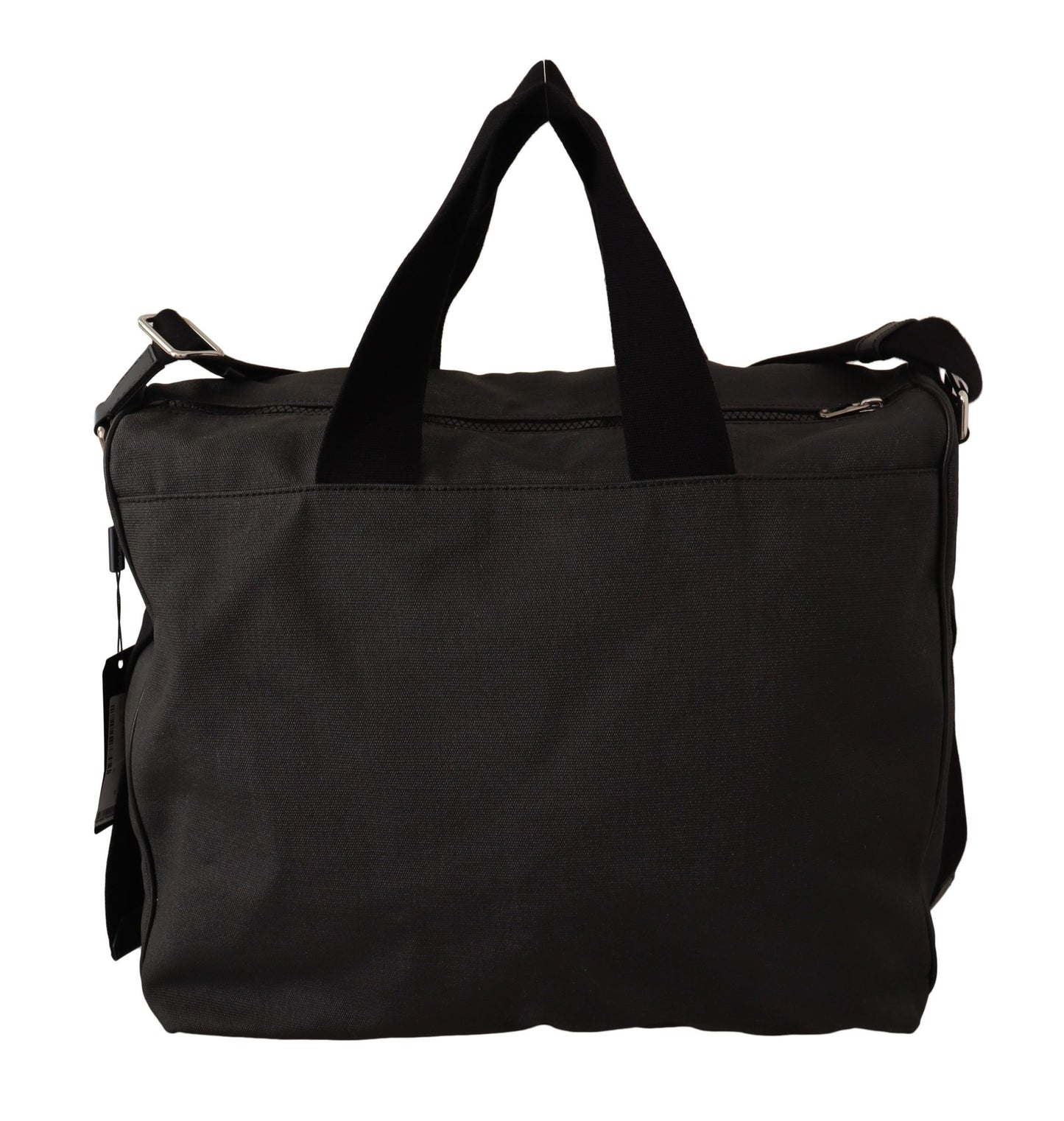 Elegante bolso bandolera de mezclilla y cuero para hombre