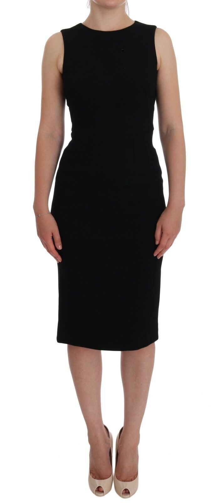 Elegante vestido de cristal hasta la rodilla