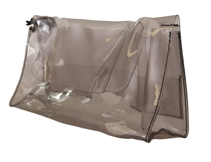 Clutch transparente chic para una noche elegante