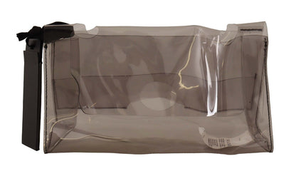 Clutch transparente chic para una noche elegante