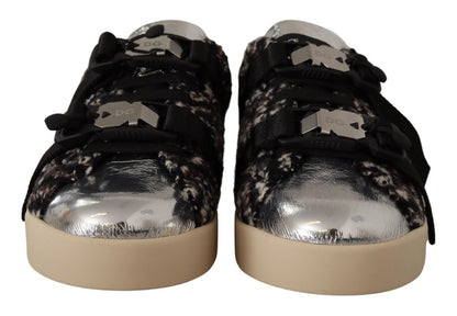Zapatillas deportivas de piel Silver Elegance