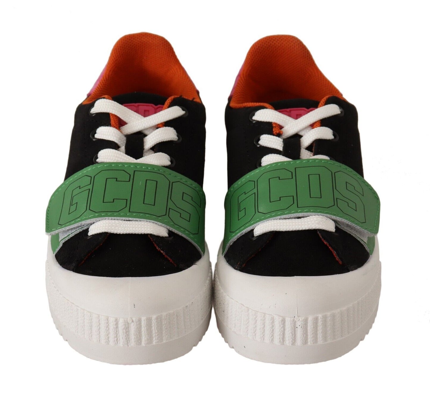 Zapatillas bajas con cordones y estilo multicolor