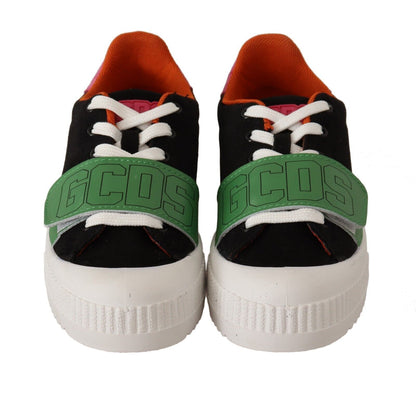 Zapatillas bajas con cordones y estilo multicolor