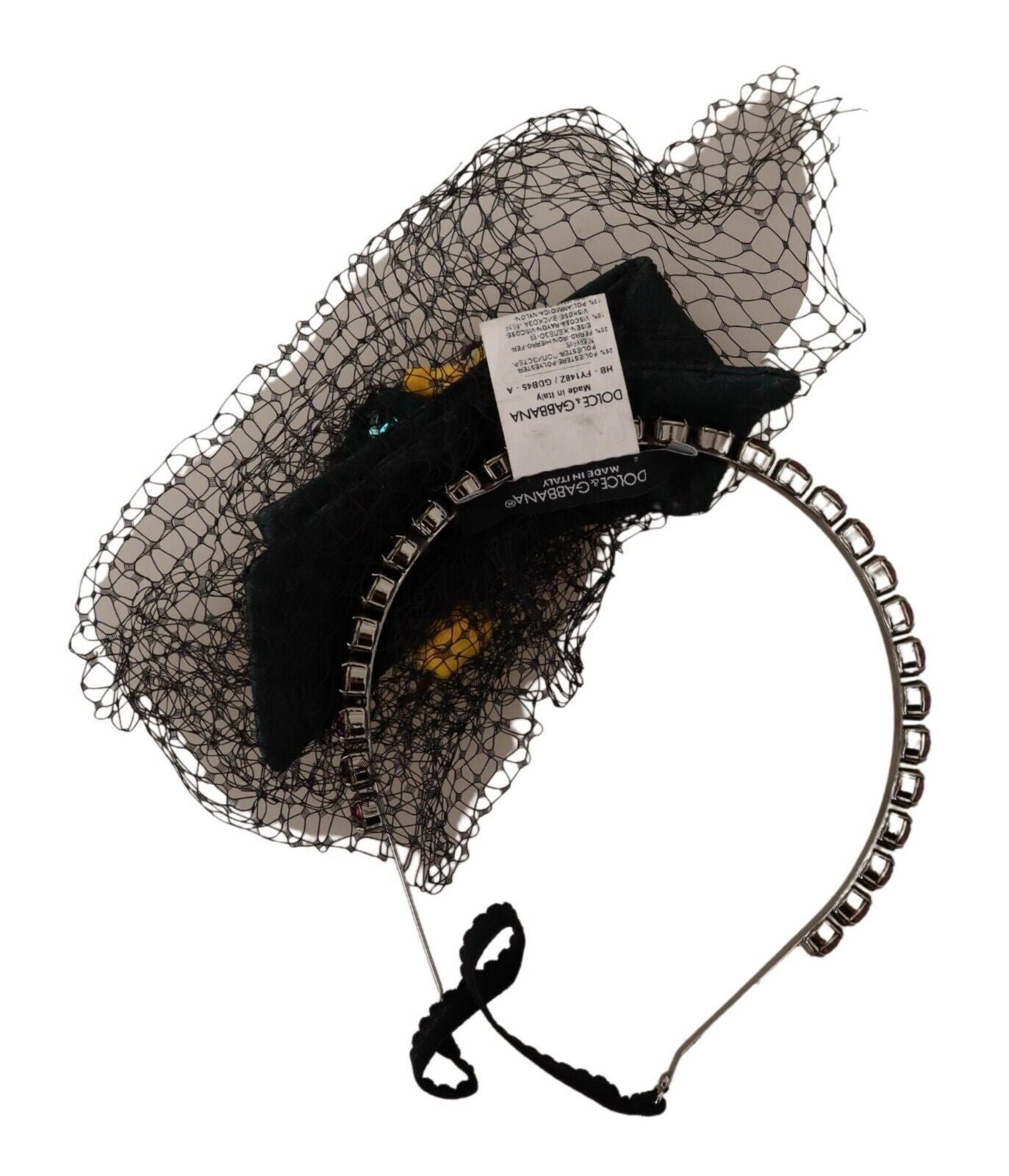 Encantadora diadema de cristal en tonos joya