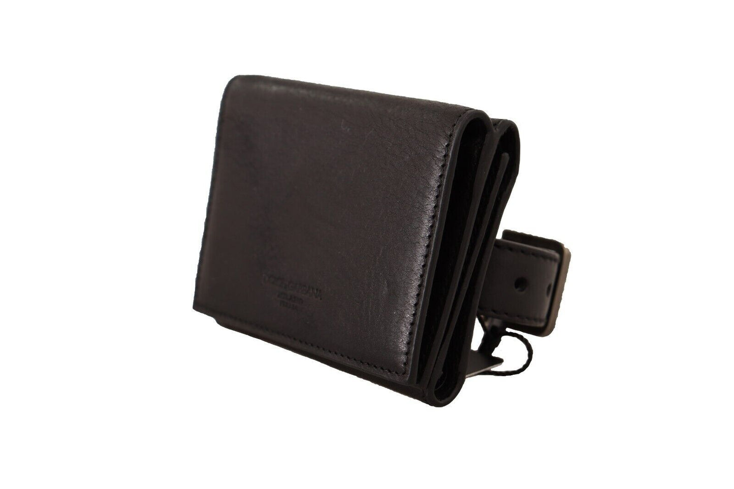 Elegante accesorio multiusos de cuero de tres pliegues