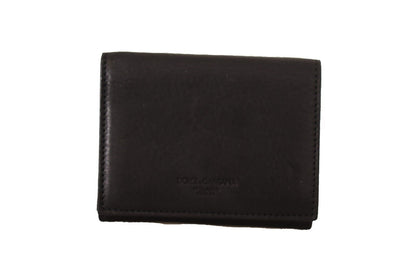 Elegante accesorio multiusos de cuero de tres pliegues