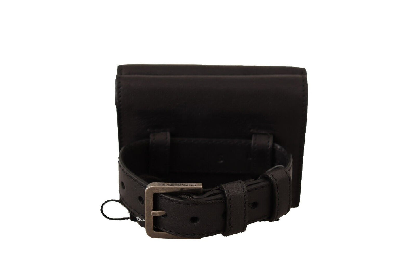 Elegante accesorio multiusos de cuero de tres pliegues