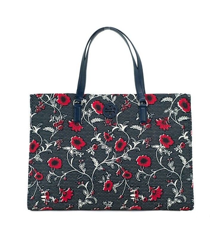 Bolso de hombro mediano de nailon con estampado retro batik