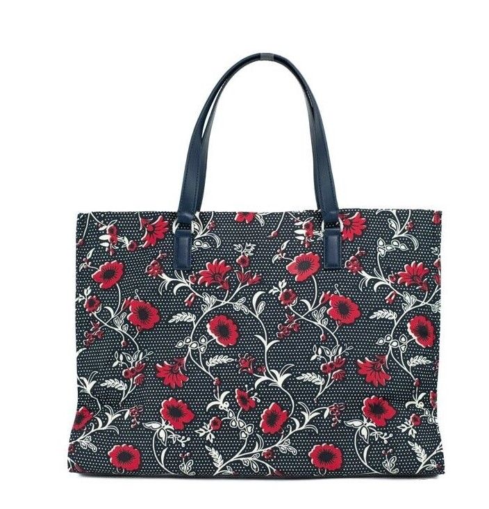 Bolso de hombro mediano de nailon con estampado retro batik