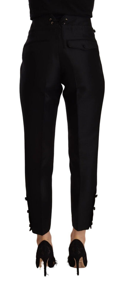 Pantalones ajustados de cintura alta con gran elegancia