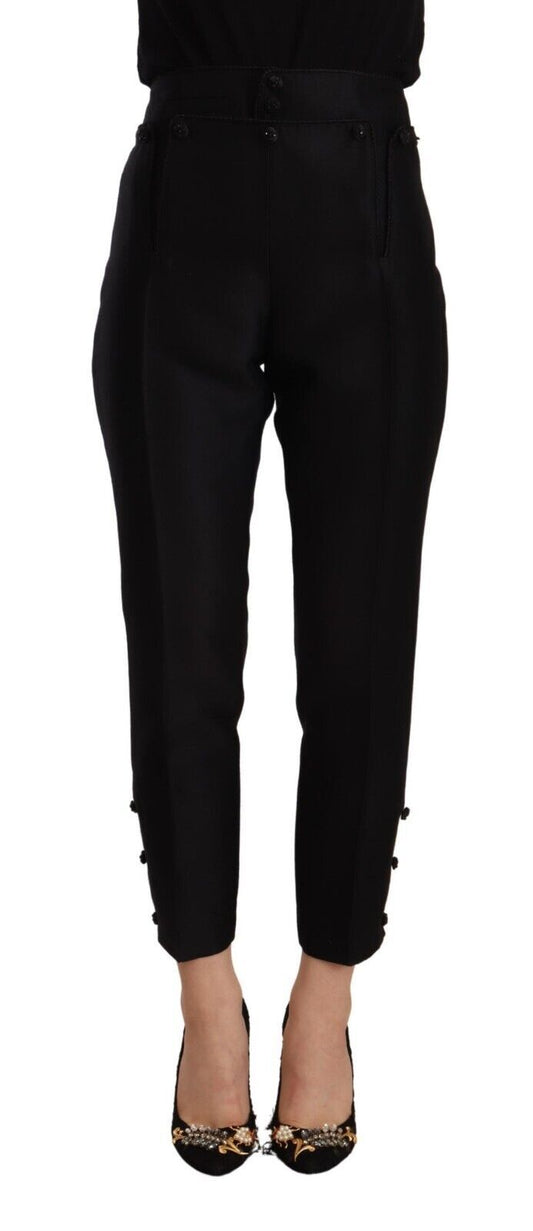 Pantalones ajustados de cintura alta con gran elegancia