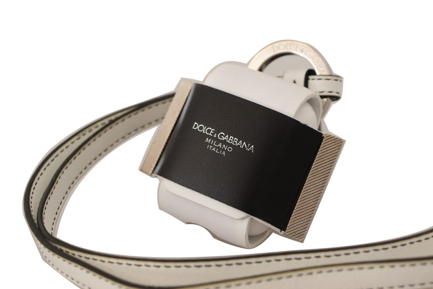 Estuche elegante de cuero monocromático para AirPods