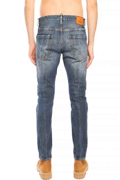Pantalones vaqueros desgastados 'Cool Guy Jean' de color azul marino