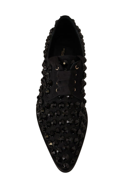 Elegantes zapatos planos con cordones y joyas de grogrén