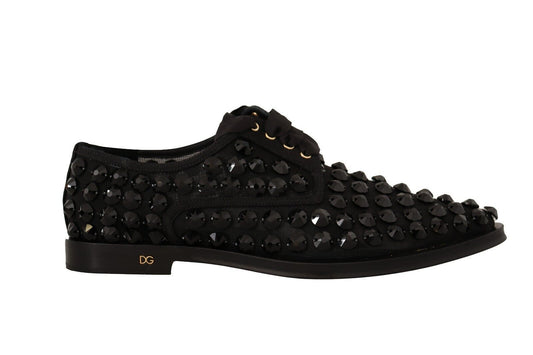 Elegantes zapatos planos con cordones y joyas de grogrén