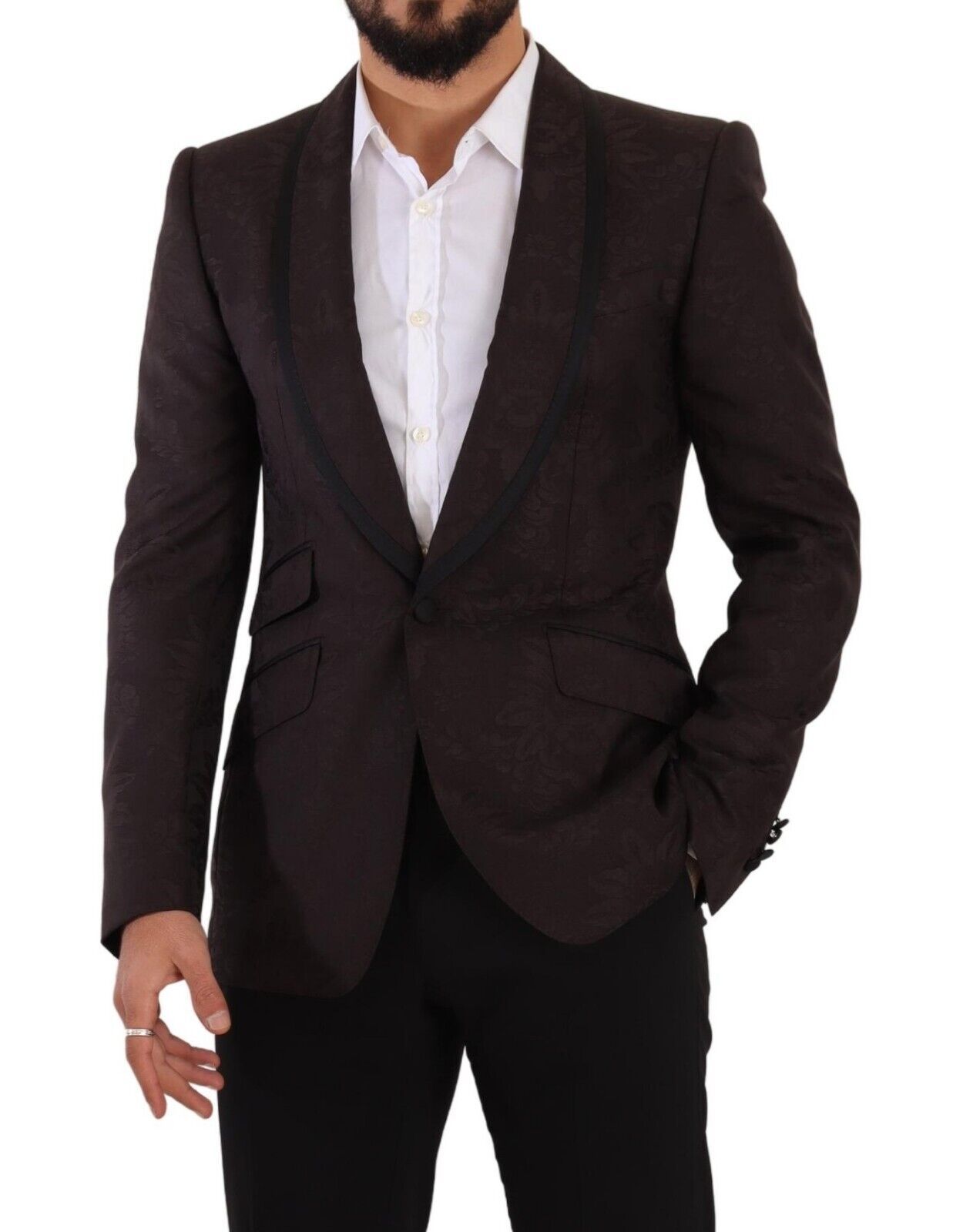 Blazer de un solo pecho con elegancia siciliana