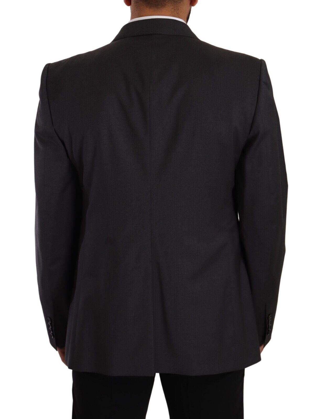 Elegante traje de mezcla de lana Sicilia gris
