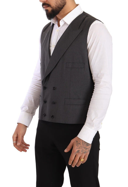 Elegante traje de mezcla de lana Sicilia gris