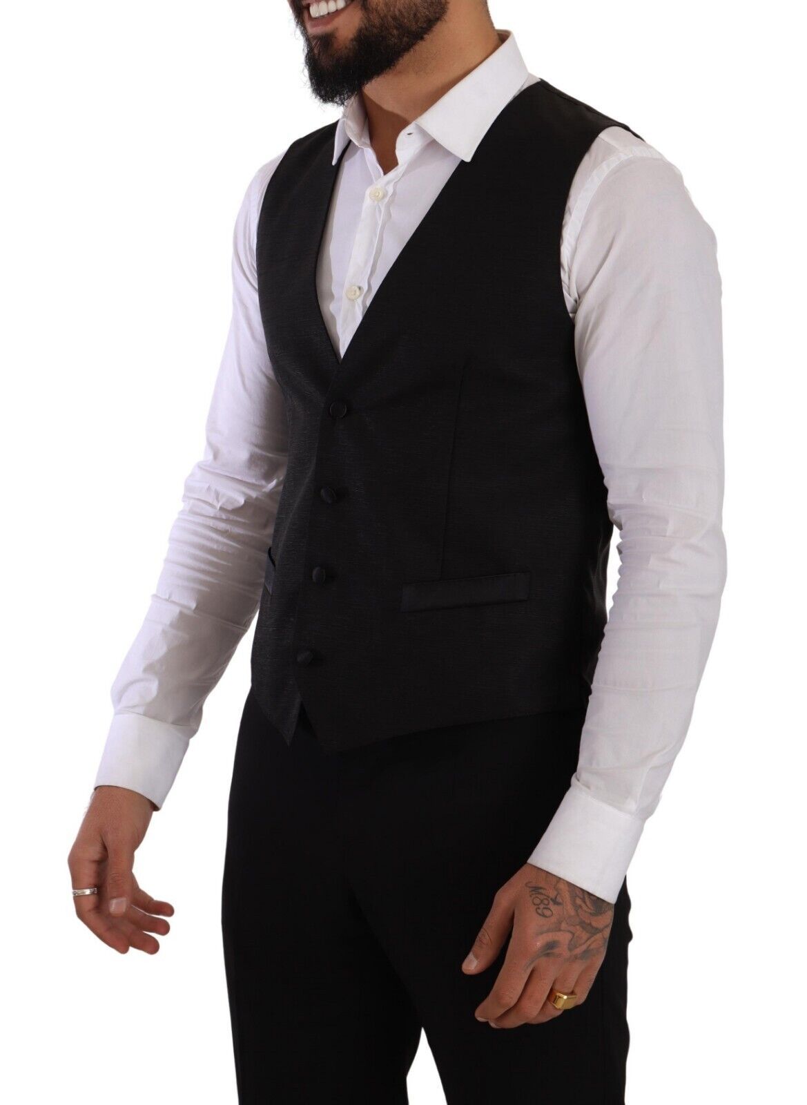 Conjunto de traje negro Sicilia Slim Fit