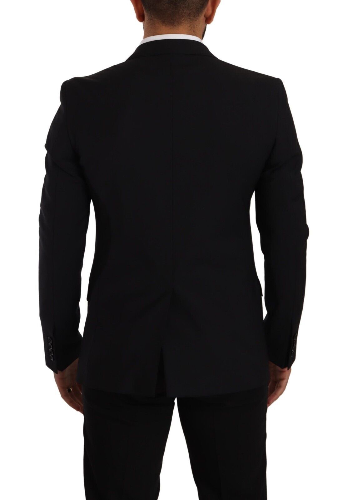 Blazer y chaleco elegantes de corte entallado de color negro Martini