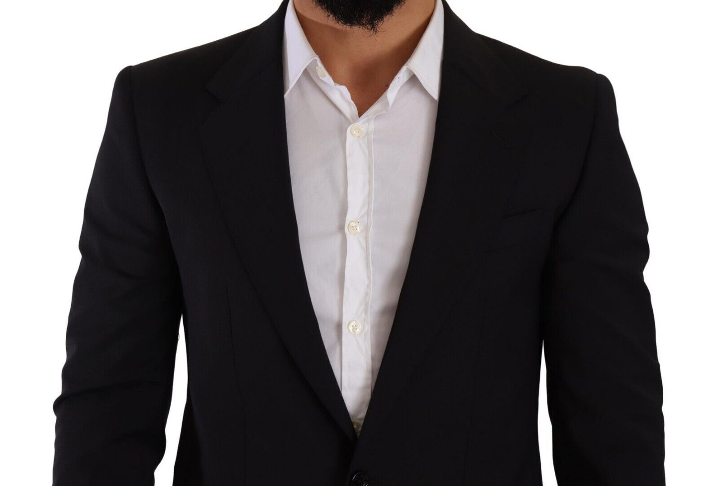 Blazer y chaleco elegantes de corte entallado de color negro Martini