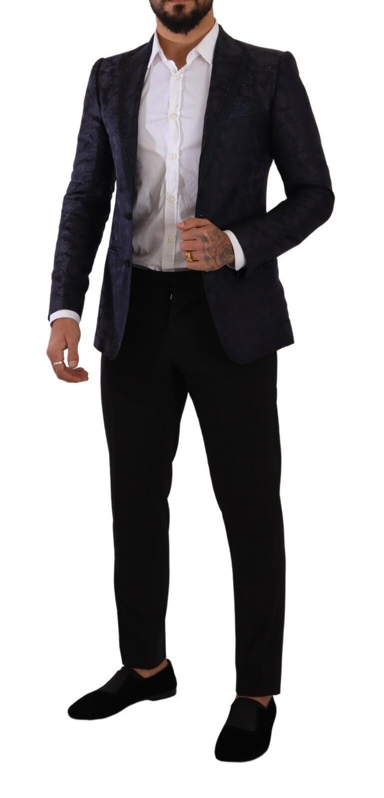 Elegante blazer formal MARTINI azul oscuro