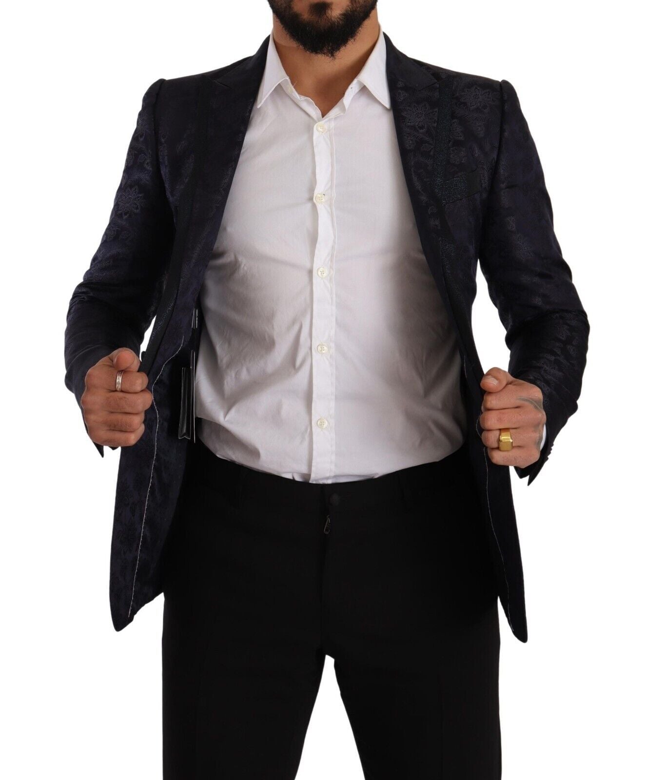 Elegante blazer formal MARTINI azul oscuro