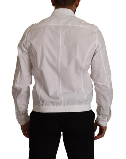 Camisa elegante italiana de algodón blanco