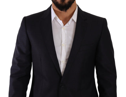 Traje elegante de lana, seda y cachemira de corte entallado para hombre