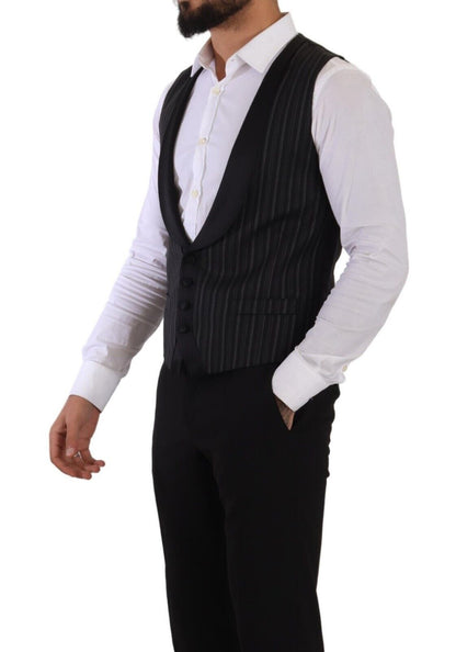 Chaleco elegante de vestir formal a rayas