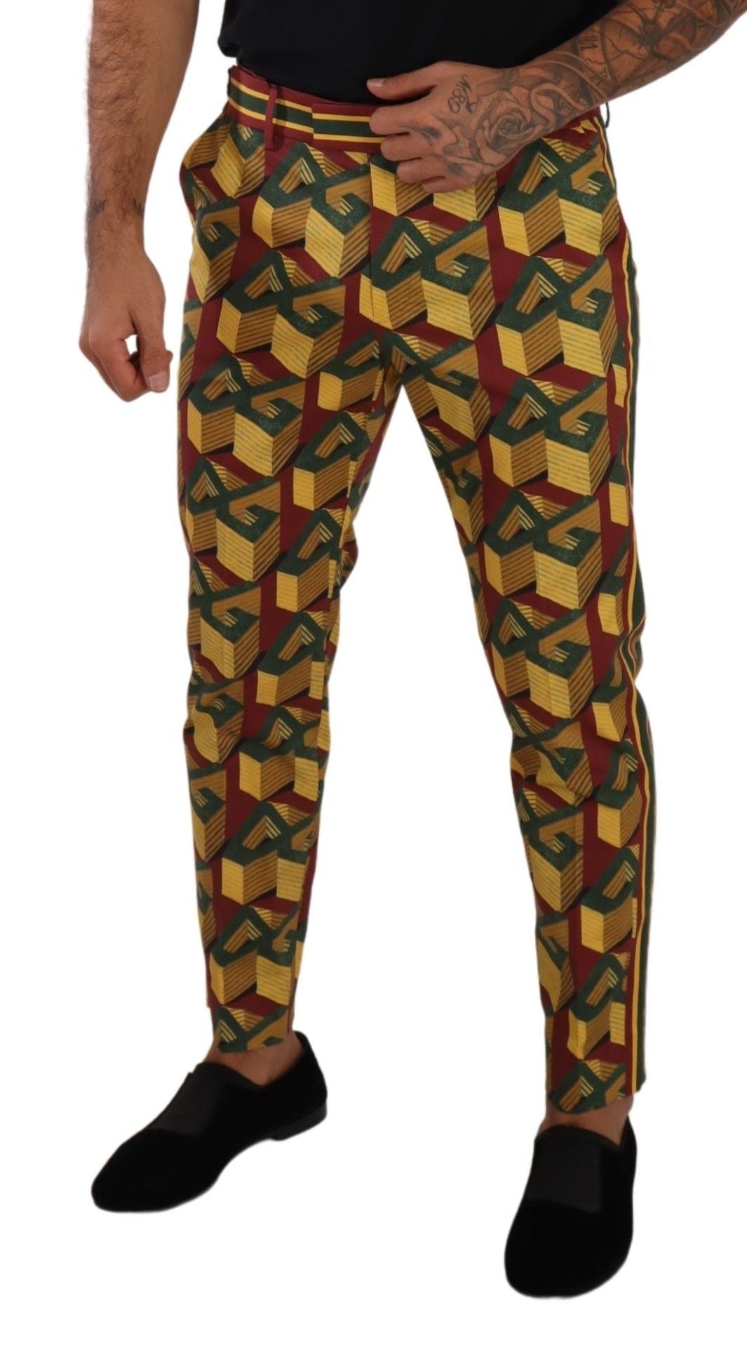 Pantalones cónicos elegantes multicolores para hombre