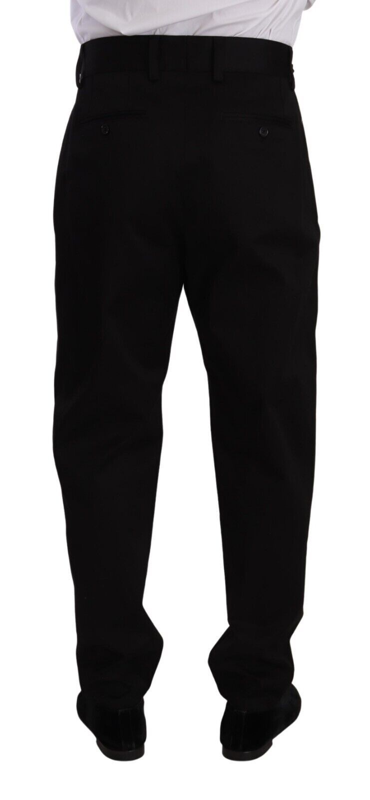 Pantalones elegantes de algodón de corte entallado