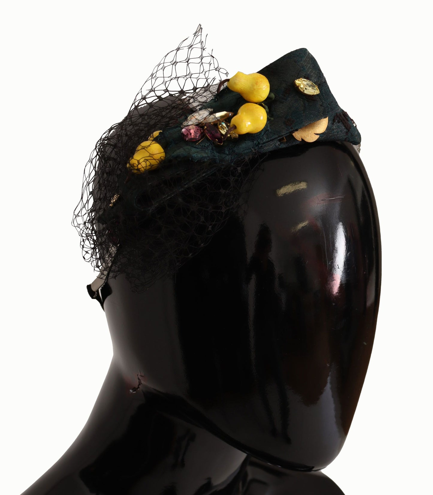 Encantadora diadema de cristal con limón siciliano