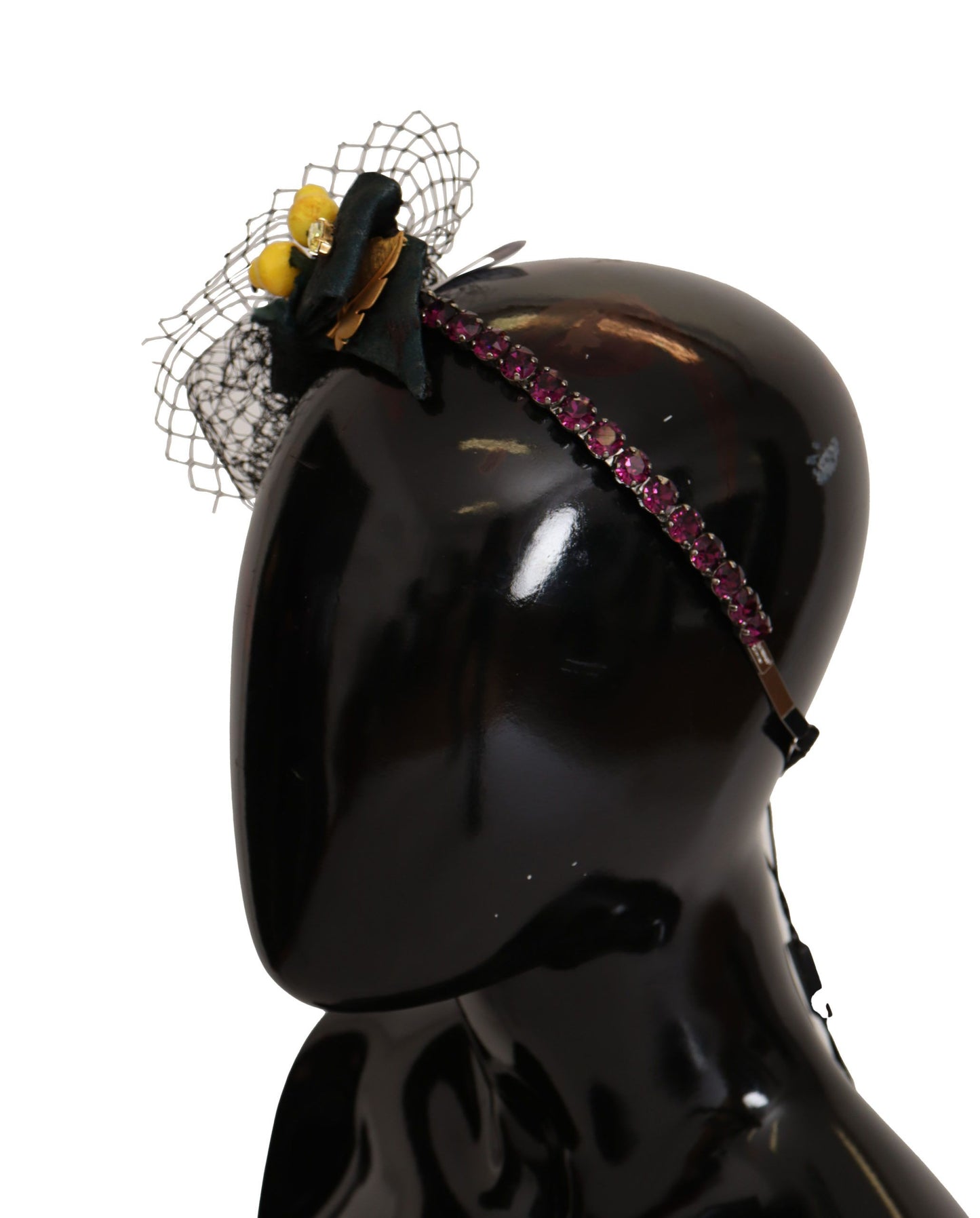 Encantadora diadema de cristal con limón siciliano