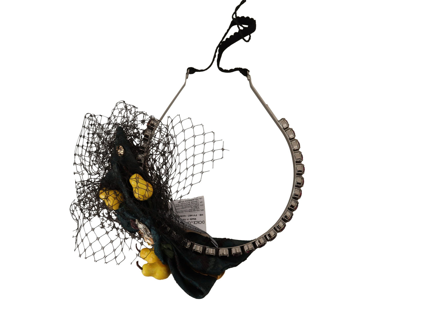 Encantadora diadema de cristal con limón siciliano