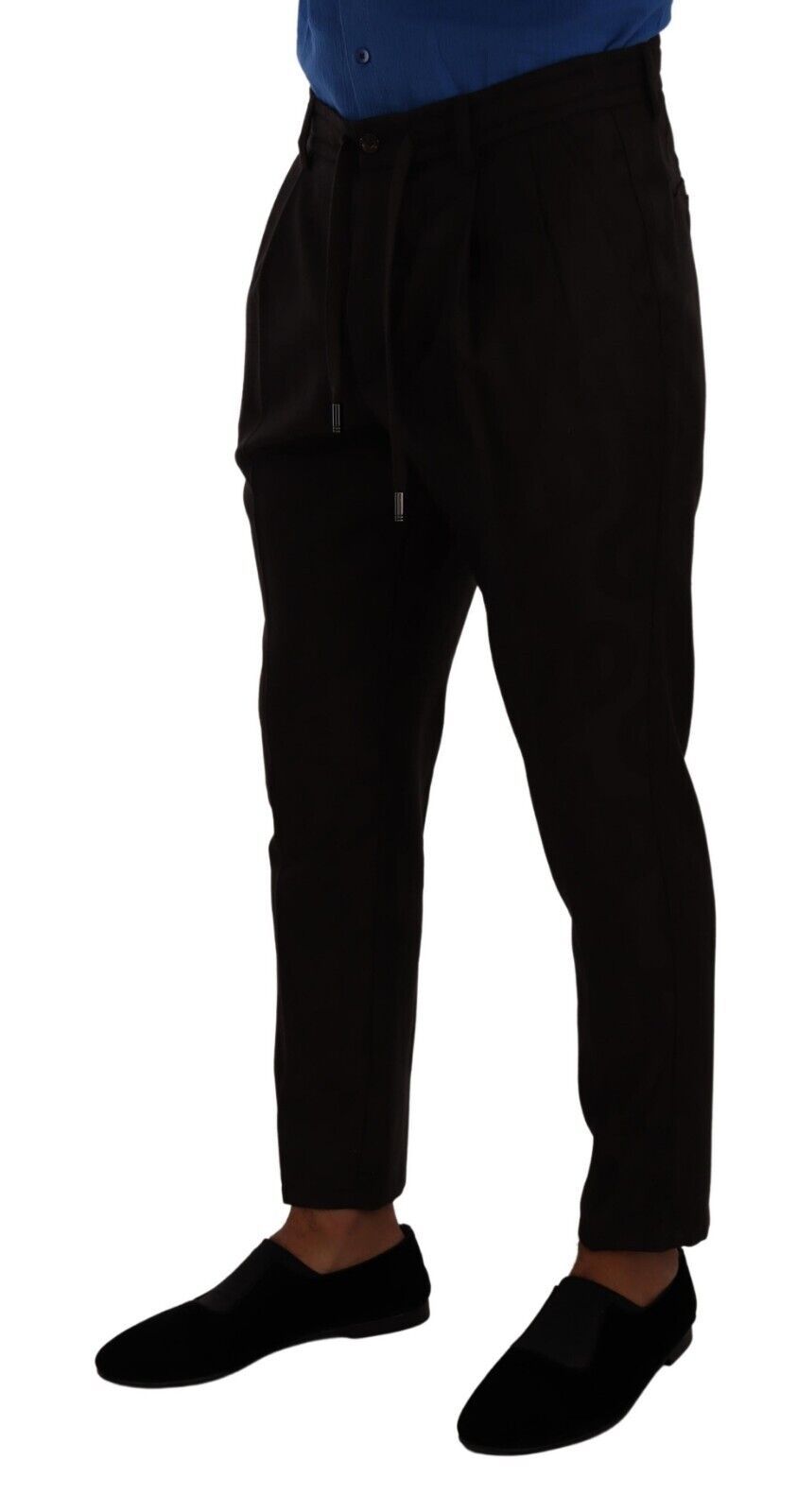 Elegantes pantalones deportivos de lana color burdeos