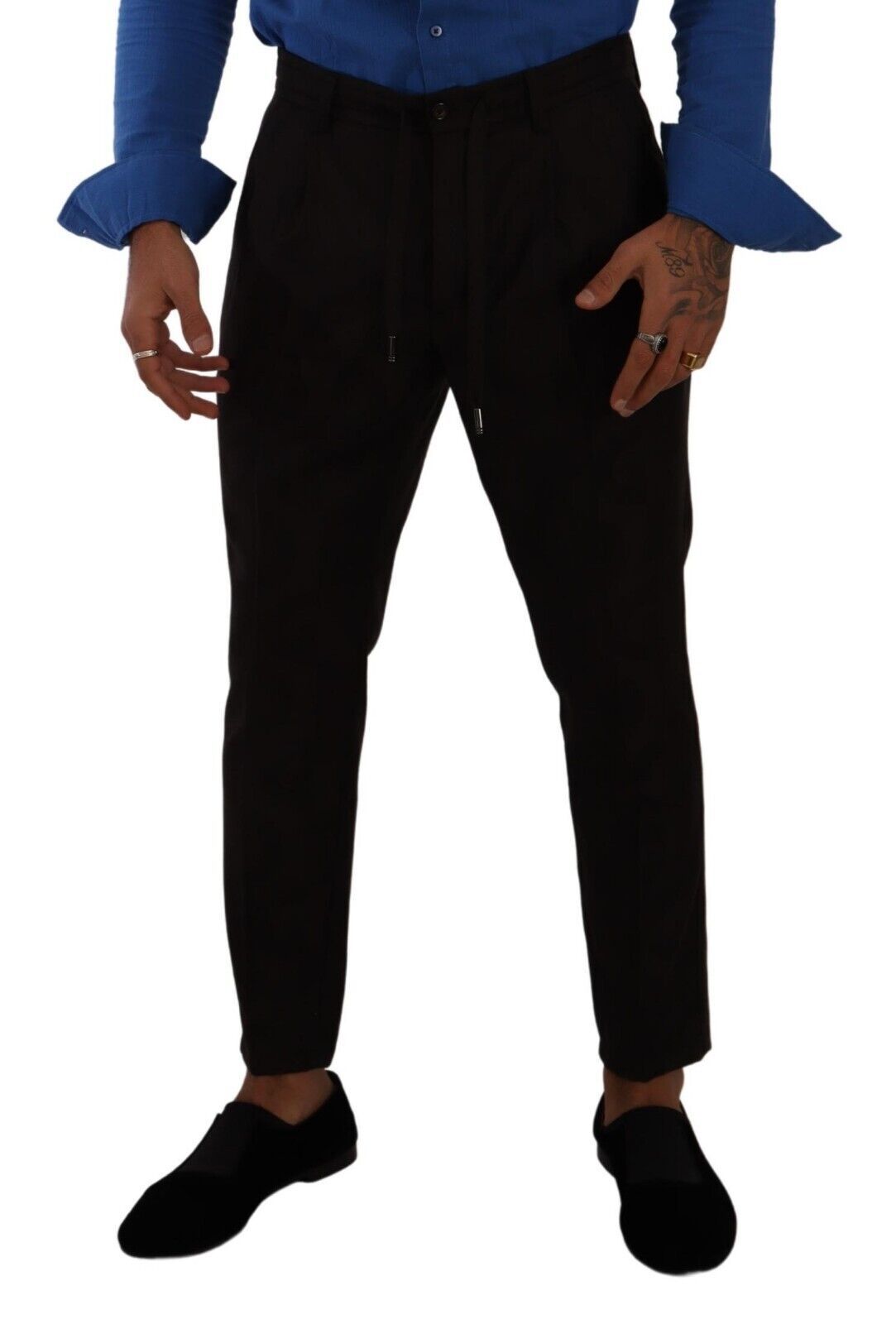 Elegantes pantalones deportivos de lana color burdeos