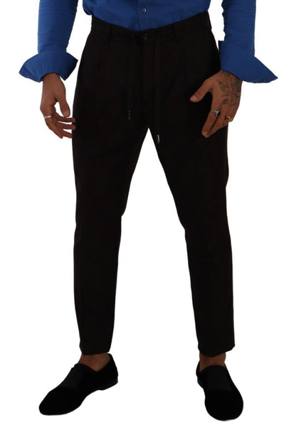 Elegantes pantalones deportivos de lana color burdeos