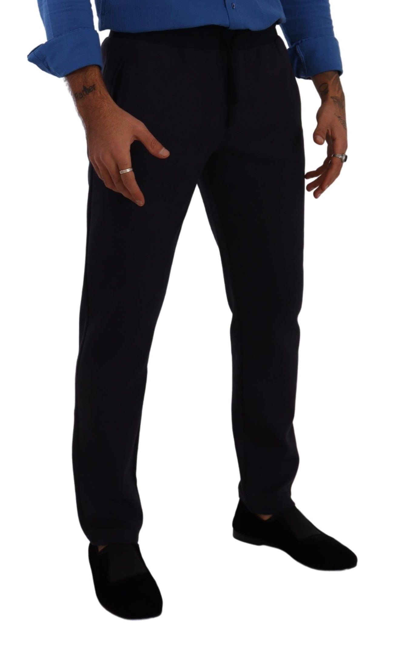 Pantalones deportivos azules elegantes para hombre
