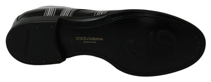 Elegantes zapatos Derby en blanco y negro