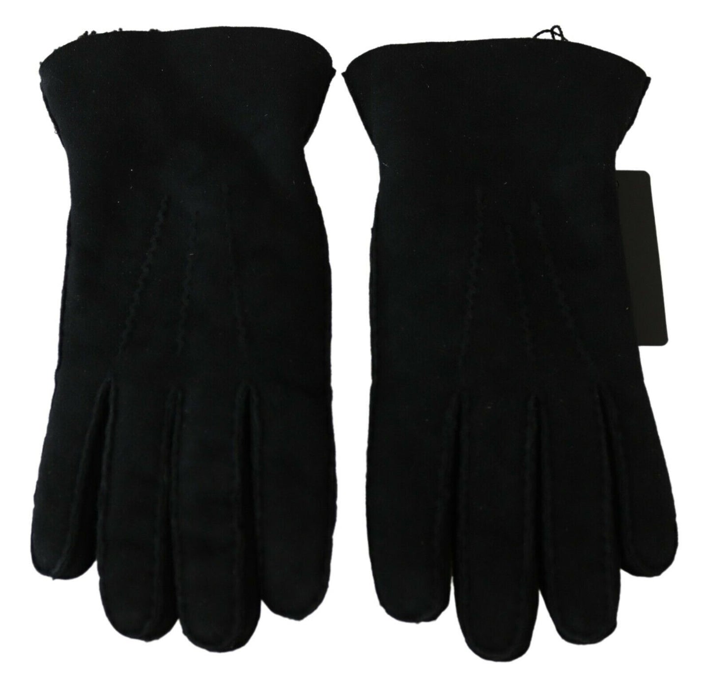 Guantes de motociclista elegantes de cuero negro