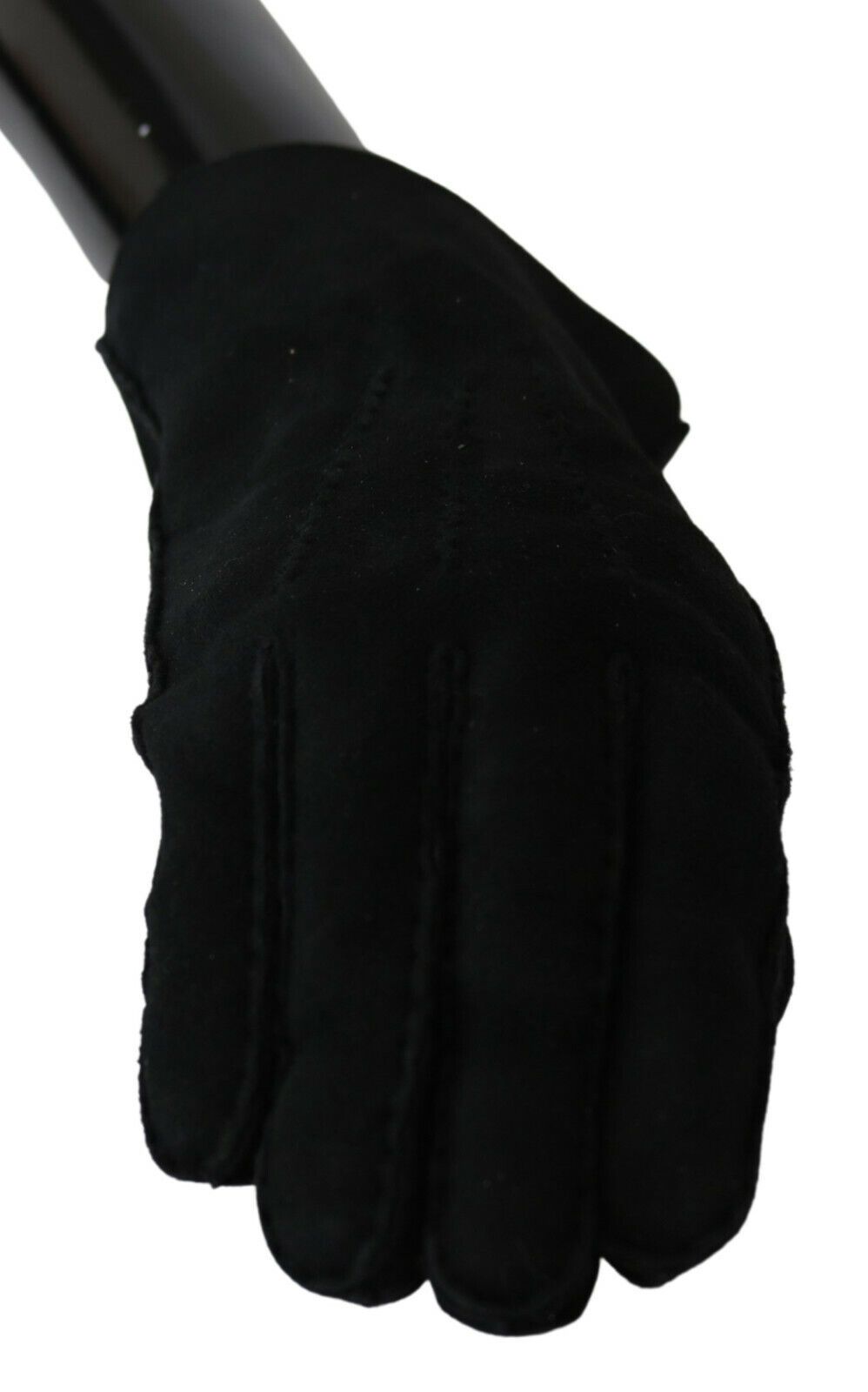 Guantes de motociclista elegantes de cuero negro