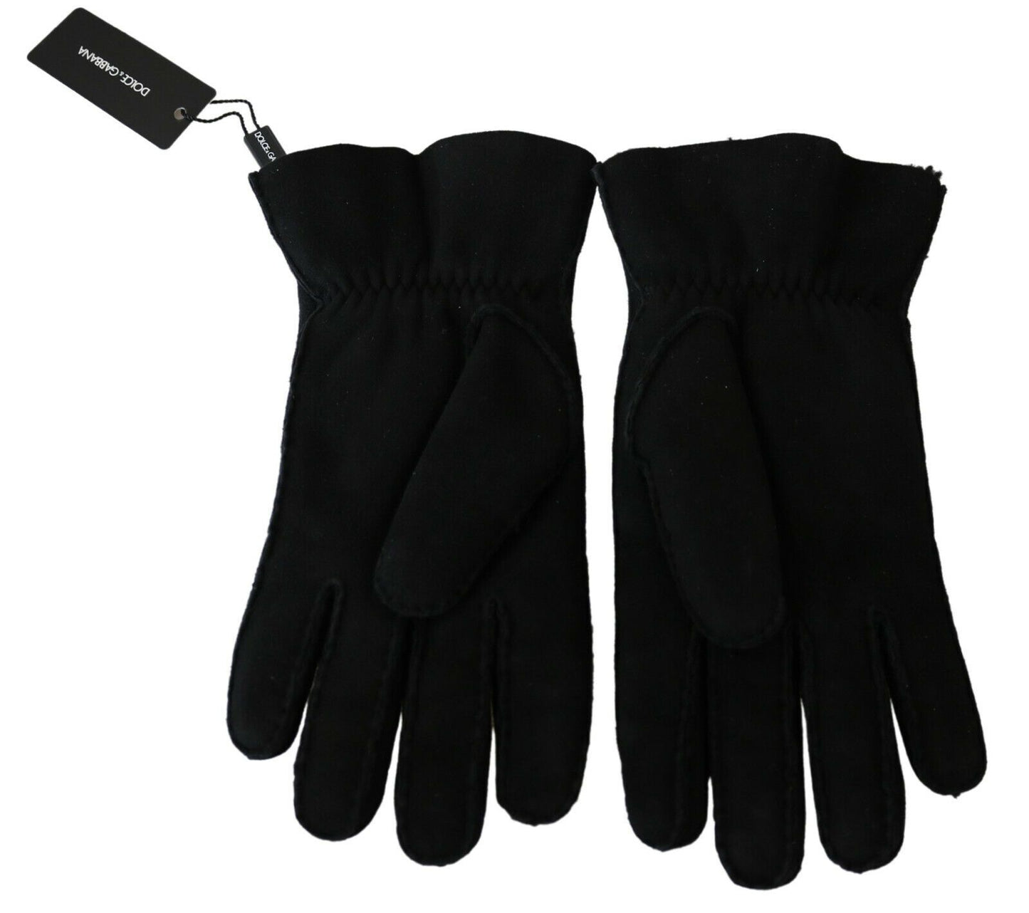 Guantes de motociclista elegantes de cuero negro
